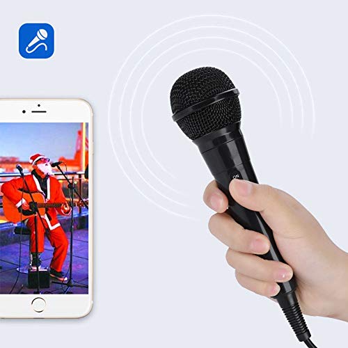 Microfone Yoidesu Cardioid Vocal com fio, Plug and Play, portátil, portátil e portátil, microfone di