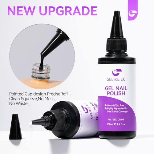 Gel esculpido para uñas negro y blanco 100ml 2 piezas miniatura 3