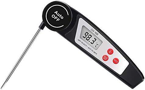 Instant Read Thermometer Digital Meat Thermometer Super Fast Waterproof Food Cooking Thermometer Electric Barbecue Meat Thermometer for BBQ Grilling Smoker Candy Milk Tea Baking Turkey