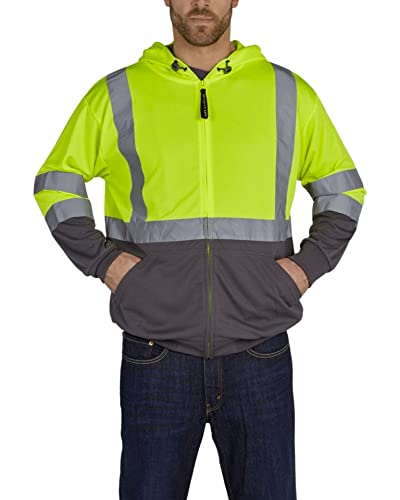 Utility Pro UHV829-XXL Lightweight Hoodie, XX-Large, Black/Yellow