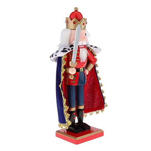 Ai Li Wei 15" Walnut Doll Holding Christmas Ornaments Decoration - Style 2 #TOP4