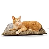 K&H Pet Products Amazin' Thermo-Kitty Pad Gray 15' x 20' 4W (Heated) Traps Cat Hair and Dander!