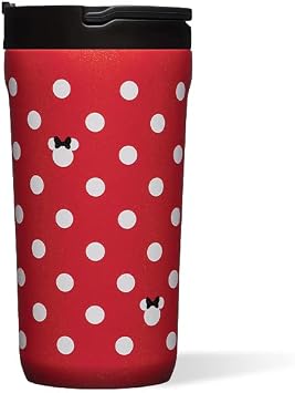 Corkcicle Çocuk Kupası - 12oz Minnie - Puantiyeli Kırmızı DIS2812MIN-PDR