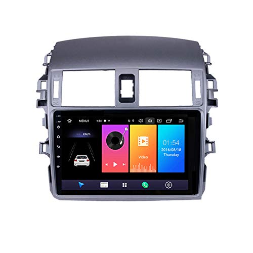 Für Toyota Corolla 2007-2013 Android 8.0 Doppel Din 9" Auto Multimedia GPS Navigation Auto Radio Stereo Auto Auto Play/WiFi/SWC,8 cores 4g+WiFi:4+64g