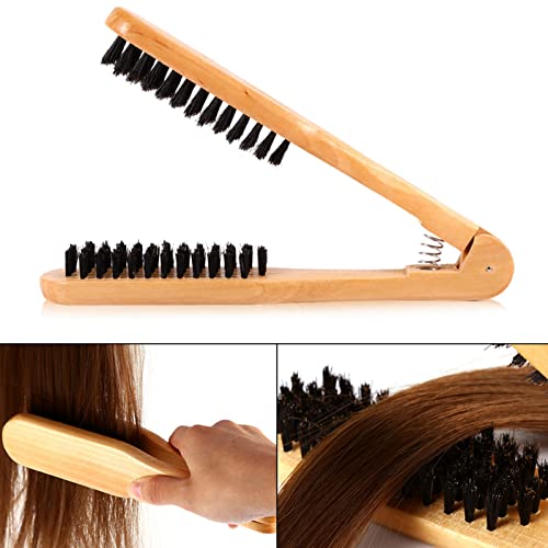 Peine alisador profesional con mango de madera miniatura 4