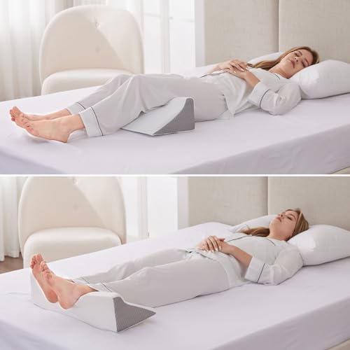 Bedluxe Wedge Pillow For Side Sleeping, Memory Foam Back Pillow For Side Sleeper, Bed Wedges & Body Positioners For After Surgery, Pregnancy Support thumb #5