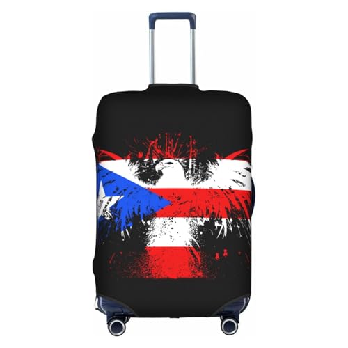 Travel Luggage Cover Puerto Rico Flag Fashion Washable Baggage Suitcase Protector Fit For Luggage Large