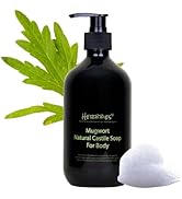 Herbbies Mugwort Natural Castile Liquid Soap for Body - For Dry & Sensitive Skin, Eczema-Prone Sk...