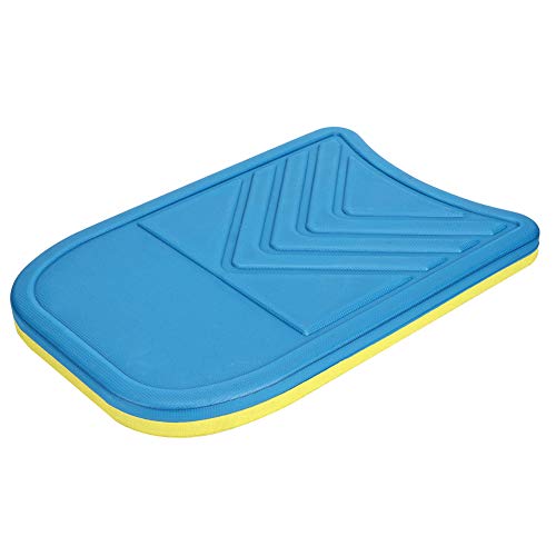 Haofy Tabla Flotante de EVA de Doble Capa para Piscina con Fuerte Flotabilidad para Principiantes y Profesionales en Color Amarillo y Azul (Amarillo Azul)