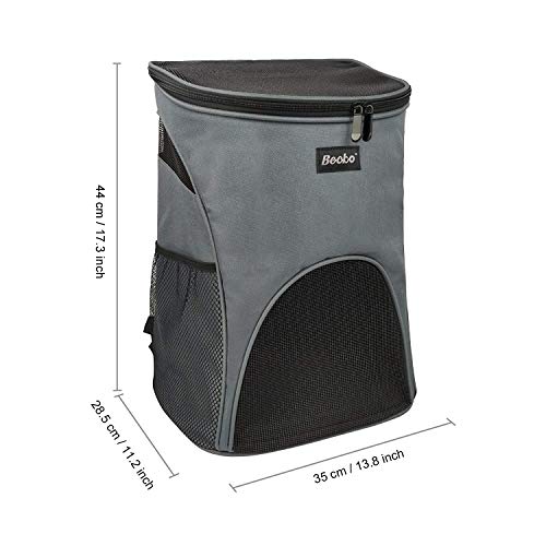 Becko 3 in 1 Scratch-Resistant Pets Bag Carrier/Padded Pet Outdoor Backpack/Dog Travel Single-Shoulder Bag with Mesh Window and Tuck Away Straps for Pet up to 10~18 Pounds (Large & Strengthening)