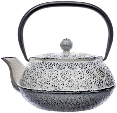 Japoński dzbanek do herbaty, z żeliwa, z sitkiem, 1 l, różne modele czajników, ceramiczne, z kamionki, dzbanek japoński, azjatycki, chiński, odlew, kolor biały