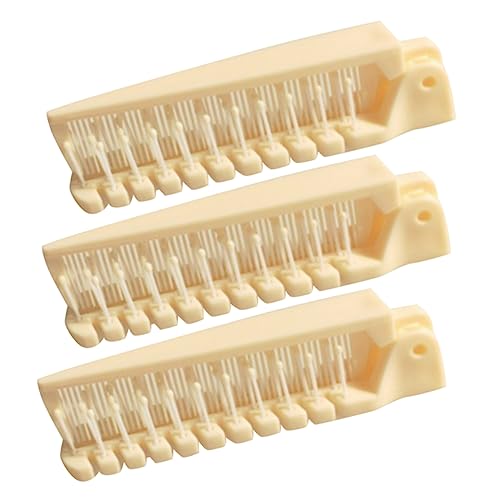 TOGEVAL 3個折りたたみ可能な携帯用ヘアブラシ 小型で防静電 持ち運びやすい設計 子供や旅行にな使いやすいコンパクトコーム