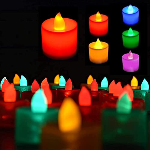 Homemory Diwali Diya Flameless & Smokeless Plastic Led Tealight Candles Set...