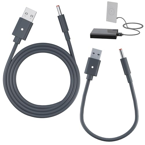 Starlink Router Mini Power Cable - 2 Pack (1 FT + 6.5FT) USB-A to DC Cable for Starlink Router Mini & Accessories, Plug and Play with 9V Quick Charge QC 3.0 Protocol
