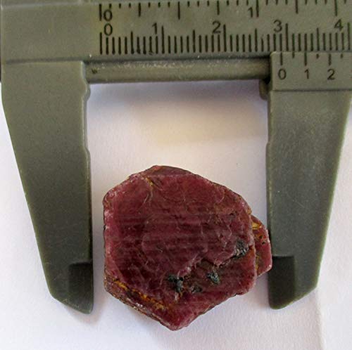 Unusual raw natural uncut Ruby hexagonal crystal gemstone mined Tanzania… Cover
