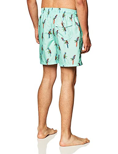 Kanu Surf Men's Riviera Swim Trunks (Regular & Extended Sizes), Parrots Green, Large #TOP2