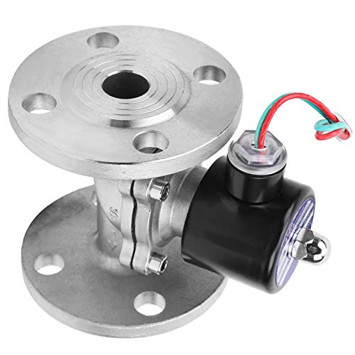 Électrovanne normalement fermée NC G3/4 vanne inox 304 eau air 1 MPa AC 220V - 8