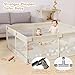 Mloong Large Baby Playpen for Toddler - 69×59in Babies Play Pen Playard Active Center Beige