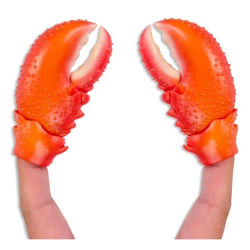 Archie McPhee Finger Lobster Claws - Fun BBQ Party Accessory for Seafood Lovers, Camping, Tailgating & Backyard Grilling