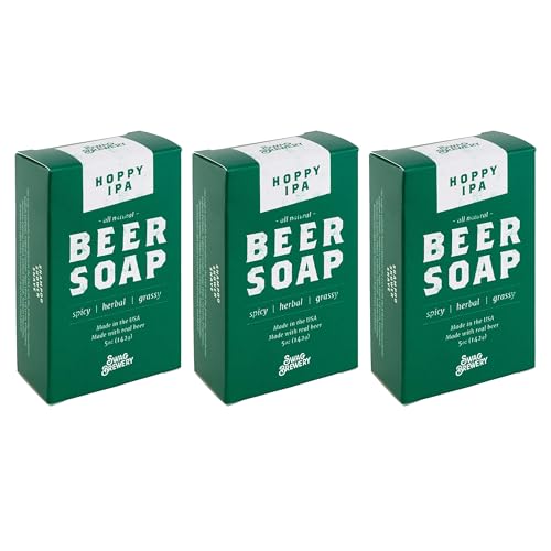 Swag Brewery BOOZY SOAP - Great for Wine, Whiskey, and Beer Drinkers -Made in USA- (Hoppy IPA (3pk))