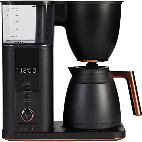 Café Specialty Drip Coffee Maker With 10-Cup Insulated Thermal Carafe, Sca Certified, Wifi Enabled With Voice-To-Brew Controls, Programmable, Matte Black (Renewed) #TOP17