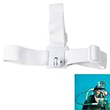  ST-24 Anti-skid Adjustable Elastic Head Strap Belt for GoPro Hero 3 / 2 / 1(White)