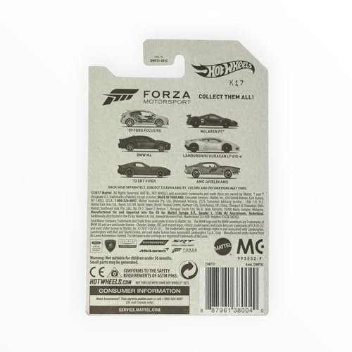 Hot Wheels 09 Ford Focus RS Forza Motorsport Serie 1/6 miniatura 2