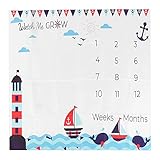 fondos para fotos de bebes varones 【Súper Suave】 Material de vellón de franela resbaladizo, agradable para la piel y cómodo de usar, estable y duradero, lo que lo hace muy cómodo para su bebé. Usamos métodos de impresión de alta calidad, por lo que el diseño nunca se desvanecerá a medida que aprecia los pequeños pasos de su bebé, ¡pero los grandes hitos!