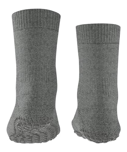 FALKE Unisex-Child Stopper Socks Catspads K HP Cotton Wool Sole Studs 1 Pair, Grey (Light Grey Melange 3390), 19-22, Light Grey Melange 3390, 19-222