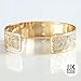 Handmade Gold Cuff Bracelet for Women – Dainty Textured Design – Flexible Gold-Plated Brass – Elegant Gift for Mom, Gift for Birthday – Made in Israel
