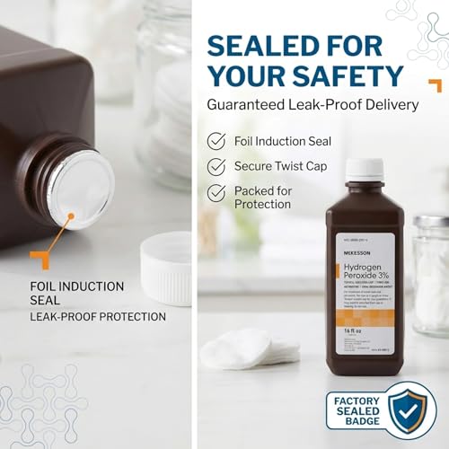 McKesson Hydrogen Peroxide 3%, Topical Solution USP, 16 oz, 1 ct - image 3