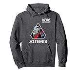 NASA Artemis II Mission Patch Worm Logo Pullover Hoodie