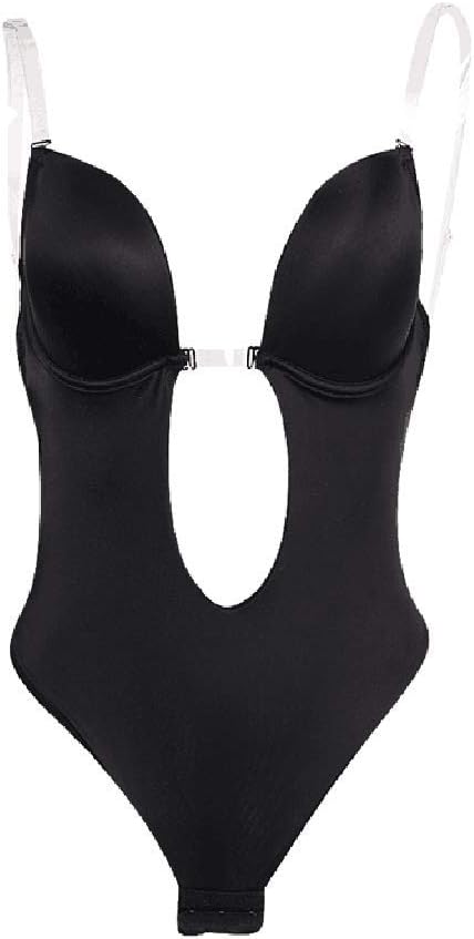 Backless Women Body Shapers BodySuit Clear Strap Party Dress Invisible bras