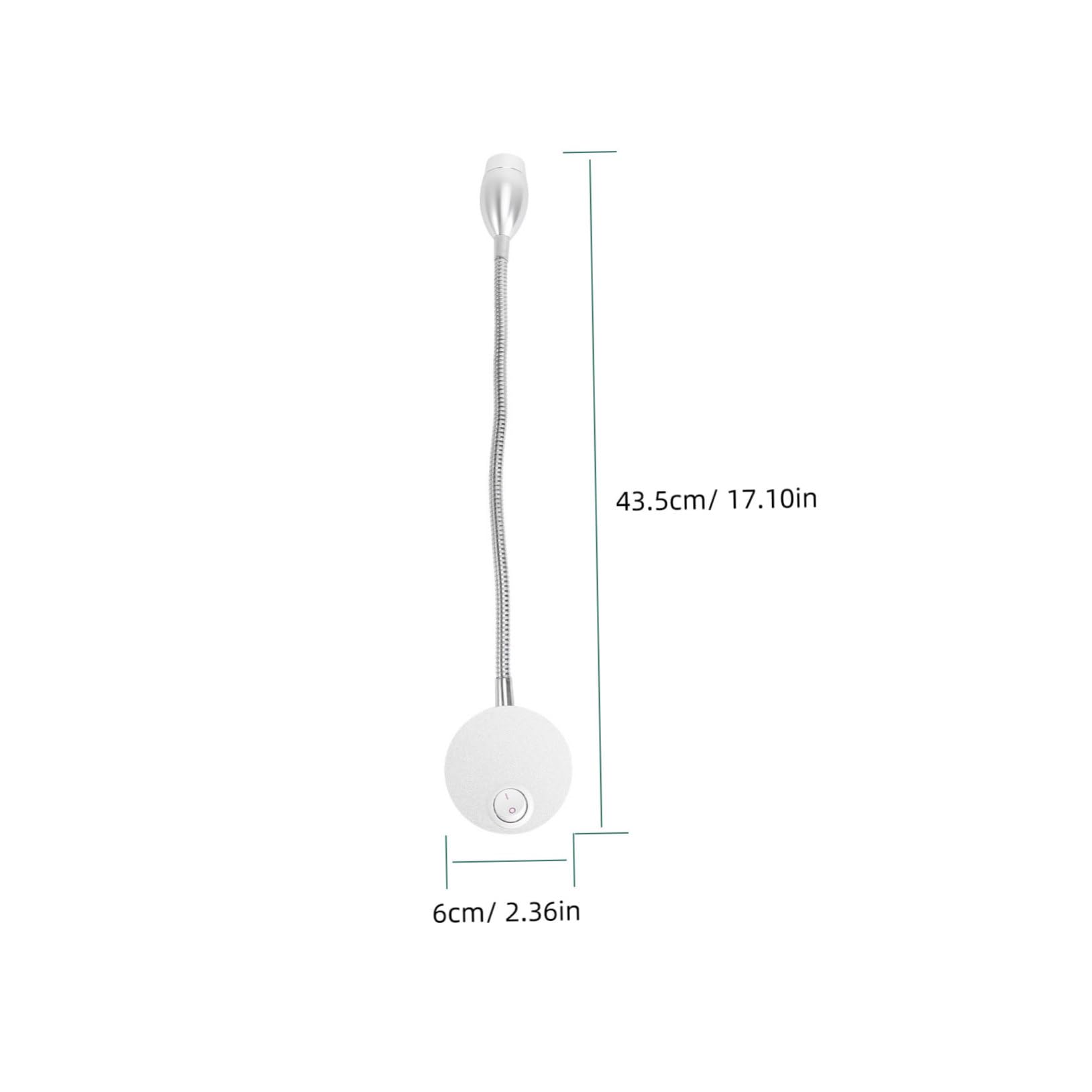 Led Hoses Wall Lamp Bedside Reading Light Multi-use for Bedroom Office Cafe