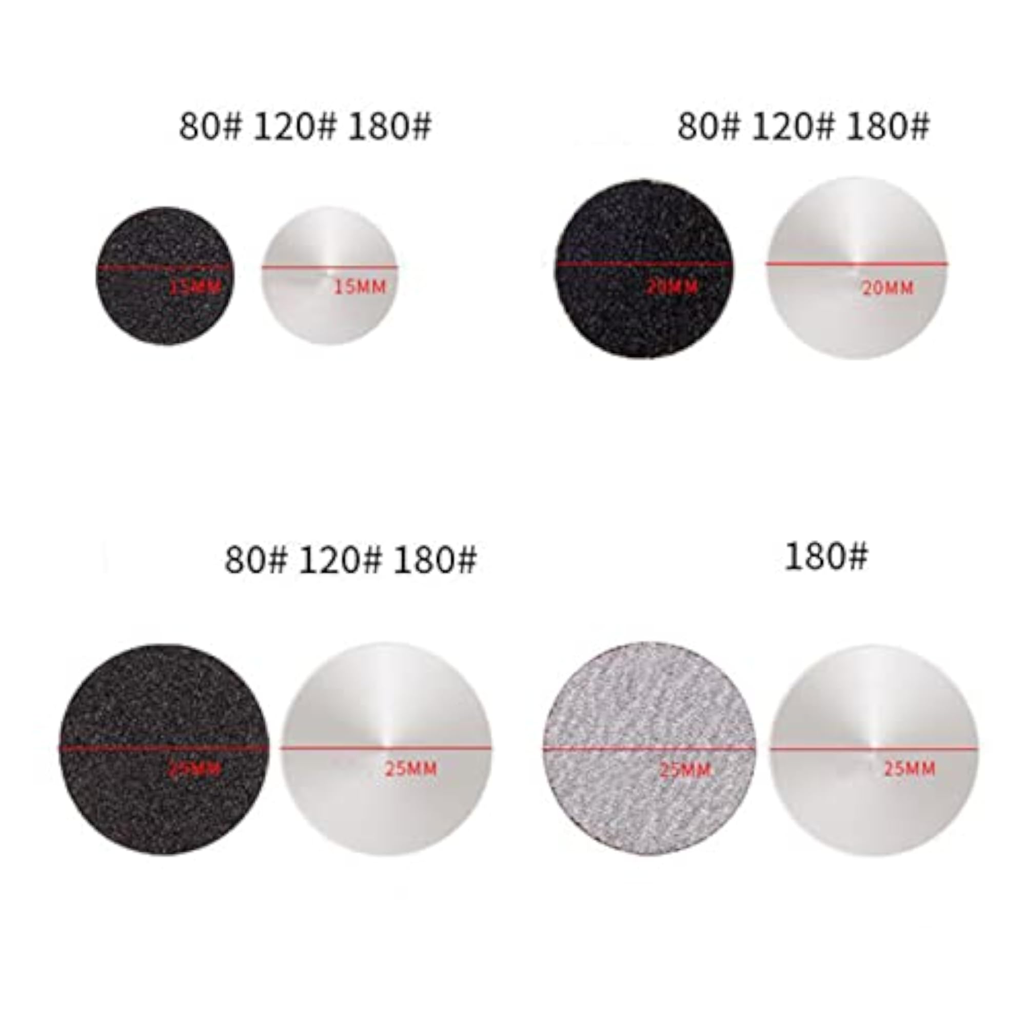 60Pcs Replaceable Sanding Papers for Electric Foot Rasp Files