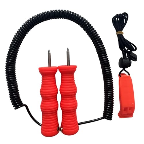 Hbbgdiy Retractable Stainless Steel Ice Pick with Whistle for Fishing Skating Outdoor Survival Ice Breaking Tool Compact Winter Gear Essential Picks for Fishing Accessories