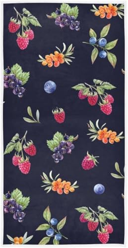 フェイスタオル バスタオル 綿 速乾 薄手 果物 苺 いちご 葡萄 大判 タオル 部屋干し 柔らかく 肌に優しい 四季通用 家庭用 ホテル 業務用