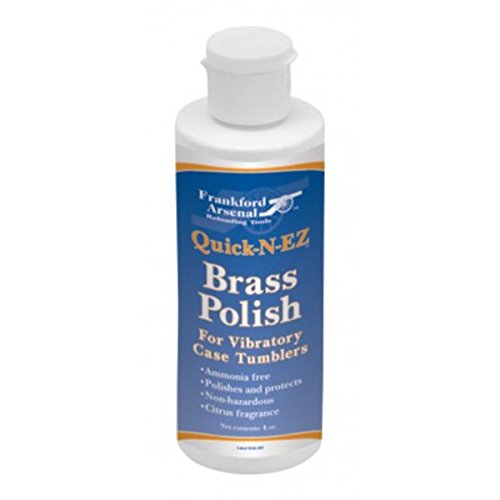 Frankford Arsenal 4 oz. Bottle of Ammonia-Free Quick-N-EZ Brass Polish for Tumbler and Reloading, white, blue by Frankford Arsenal - Used condition - US$8.28