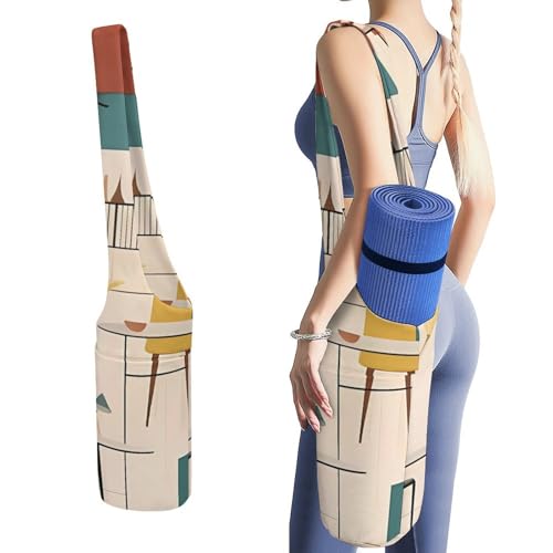 Sac de rangement tapis de yoga imperméable et logeable en toile robuste