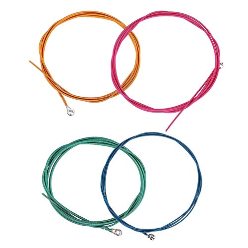 Bass Strings, Steel Flatwound Bass Guitar Strings Four Color Bass Guitar Strings Electric Bass Strings Band For Bass Beginner #TOP1