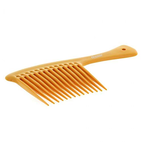 Annie- Salon Style Jumbo Rake Comb - (3") Wide Teeth - For Styling Detangeling And Cutting Hair - Bone Color #TOP1
