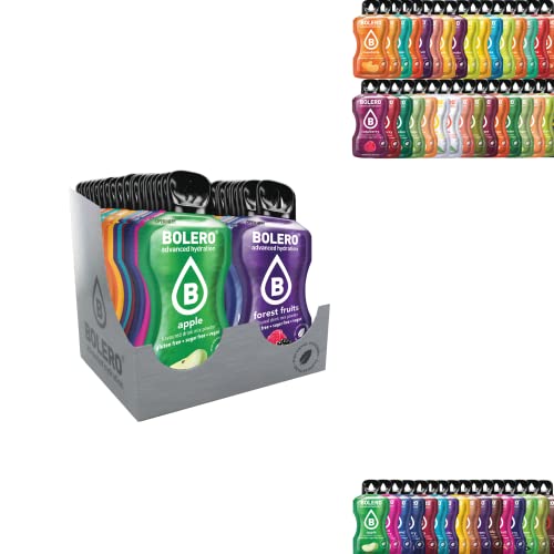 Bolero Drinks Kennenlernpaket STICKS MIX | 74x3g | erfrischendes zuckerfreies Getränkepulver mit Stevia gesüßt | Vitamin C | für Diabetiker | ein gesünderes Getränk für Familie und Freunde Cover