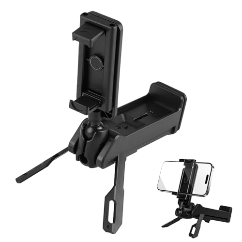 Lumitrex Airplane Phone Holder for Travel 360° Rotating Adjustable Clip Mobile Stand for iPhone 16 17 Series Samsung Galaxy 4.7–7" Desk Hands Free Essential Travel Accessory Universal