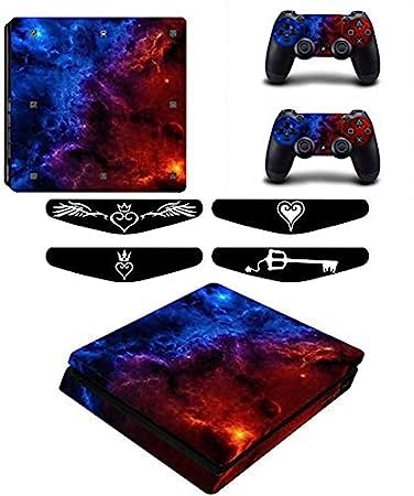 Khushi Dcor Drem Red Sky Blue 3m Skin Sticker Cover for Ps4 Slim Console and Controllers|30-image-15