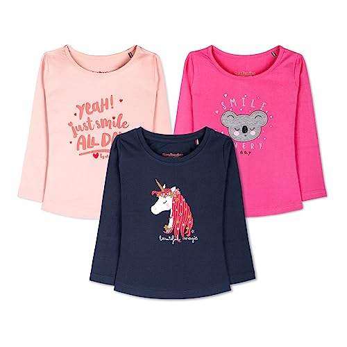 Image of Real Basics Girls Regular Fit Full Sleeves Tshirt (Pack of 3)