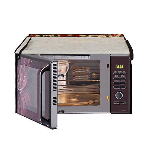 Image of DREAM KING Stylish Design & Printed Microwave Oven Cover Full Closure |waterproof & Dustproof Oven Cover Suitable for All Models - Multicolour SA50