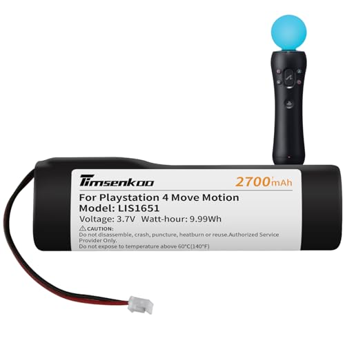 Timsenkoo Upgraded 2700Mah Lis1651 Lis1654 Battery Replacement For Sony Ps4 Playstation 4 Move Motion Controller Battery cover