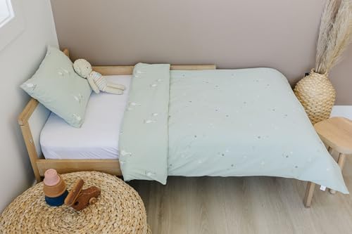 Ecolino Duvet Cover, Soft and 100% Organic Cotton Crib, Toddler, Travel Size, 37