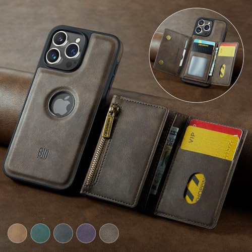 Housse antichoc iPhone 13 Pro ENILSA protégeant l'écran avec portefeuille amovible