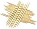 Wooden Toothpicks, Tooth Picks Disposable Large Round Teeth Cleaning Toothpicks Sturdy Safe Double Sided Reusable (600pcs)